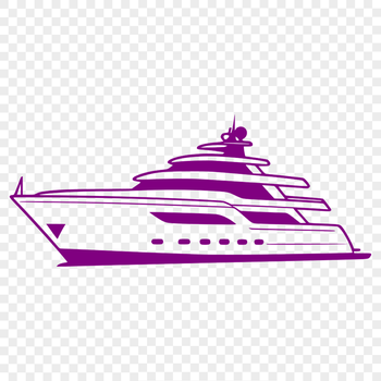 Vector illustration of a boat for design and craft projects.