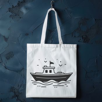 A simple illustration of a sailboat with basic lines and shapes.