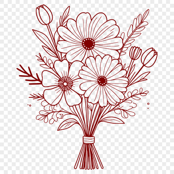 A colorful bouquet of mixed flowers in a decorative vase.
