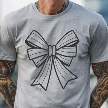 Simple vector bow design for crafting and DIY projects.