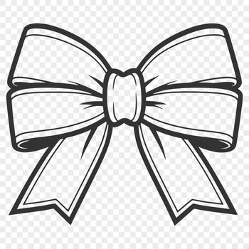 A colorful ribbon bow designed with precision, ideal for crafting and design projects.