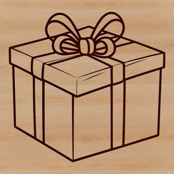 A simple vector box illustration suitable for digital design projects.