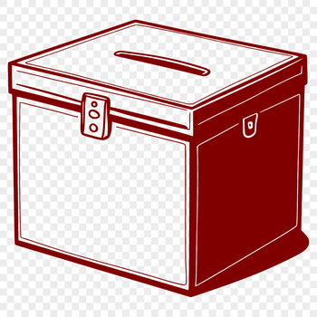 A simple geometric box design created in vector format.