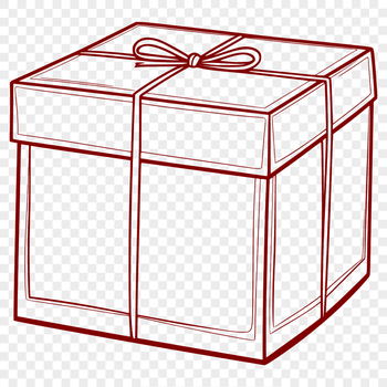 A simple square box shape with straight edges and no embellishments.