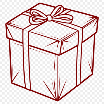 A simple open box design, ideal for vector art projects, suitable for commercial or personal use in various digital formats.