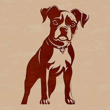 A loyal and energetic dog breed standing on all fours.