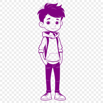 A young boy with a smiling face, suitable for various uses including digital design and crafting projects.