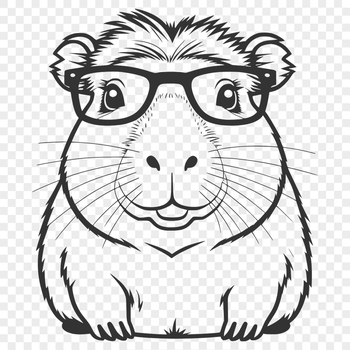 A digital illustration of a capybara in a naturalistic style.