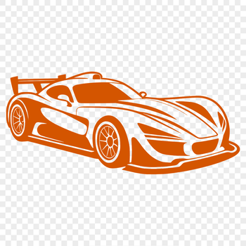 A high-speed racing car with sleek design and detailed lines.