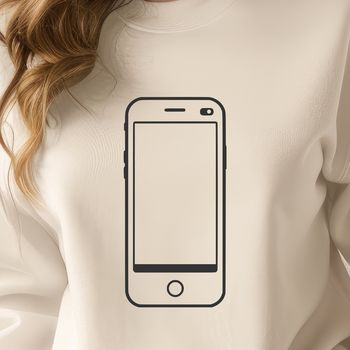 A high-resolution digital illustration of a smartphone.