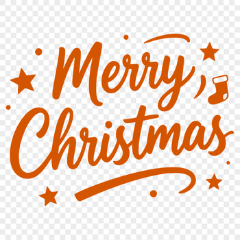 Christmas Words SVG Image - Holiday Quote Illustration for Various Crafts and Designs.