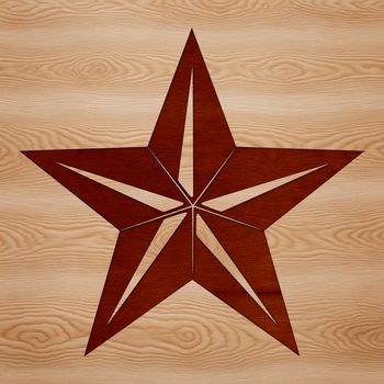 A stylized vector star graphic suitable for various designs and crafts.