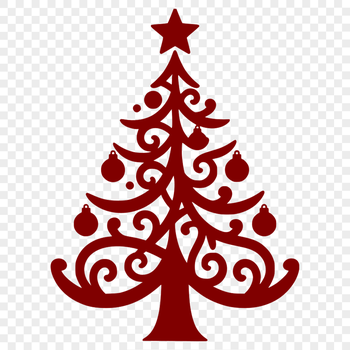 A traditional Christmas tree with green branches and ornaments.