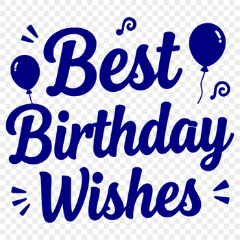 Happy birthday quote design in vector format for personal or commercial use.