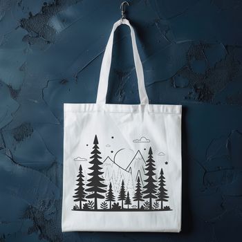A vector graphic representation of a dense forest with tall trees and lush greenery.