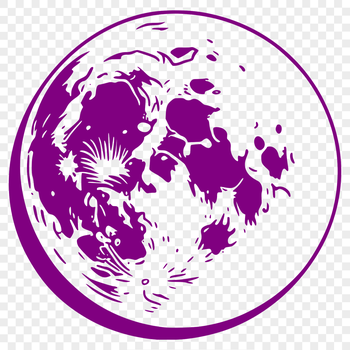 A digital illustration of the full moon in a vector format, suitable for various applications.