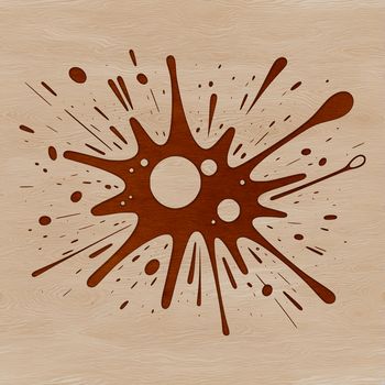 A colorful splat shape with rounded edges and organic texture, suitable for digital crafting and design.