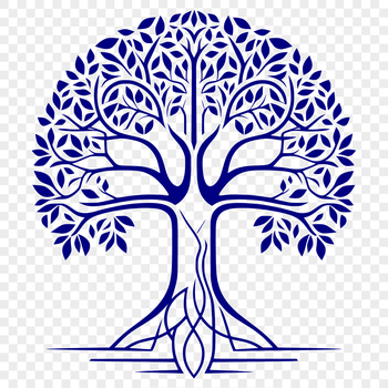 A digital representation of a tree in scalable graphics format.