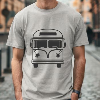 A detailed illustration of a modern city bus, ideal for vector art designs.