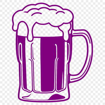 A transparent glass filled with dark beer on a wooden table.