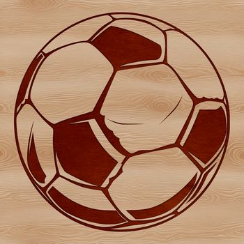A high-quality vector illustration of a football ball, suitable for use in graphic design projects.