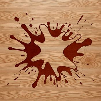 A colorful splat shape with irregular edges, suitable for creating a mess on various digital and physical surfaces.