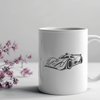 A high-performance racing vehicle designed as vector art for digital use.