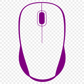 A digital illustration of a computer with a mouse on the desk.