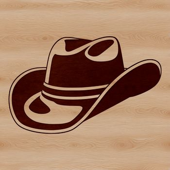 A classic cowboy hat designed with clean lines and simple details.
