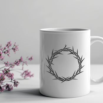 A vector illustration of the Crown of Thorns, symbolizing religious significance.