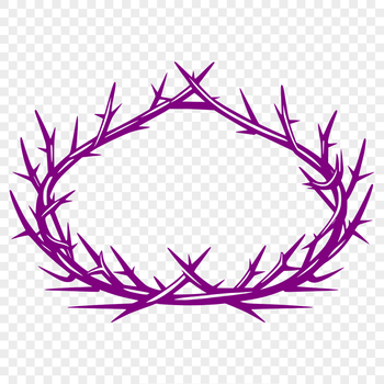 A symbolically significant crown made from thorns, commonly associated with Christian tradition.