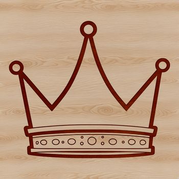 Vector illustration of a regal crown, suitable for digital cutting and crafting with Cricut or laser cutter.
