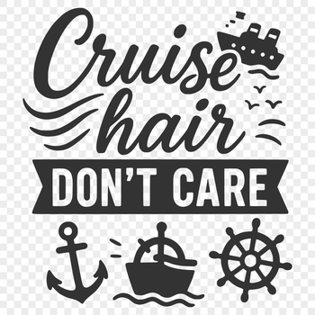 A set of playful cruise vacation quotes in vector format.