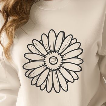 Illustration of a daisy flower in vector format.