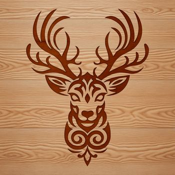 An SVG vector design of a wild animal, specifically a deer, suitable for commercial or personal use.
