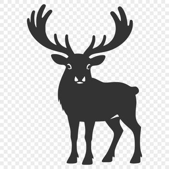 A detailed vector illustration of a reindeer, suitable for commercial or personal use.