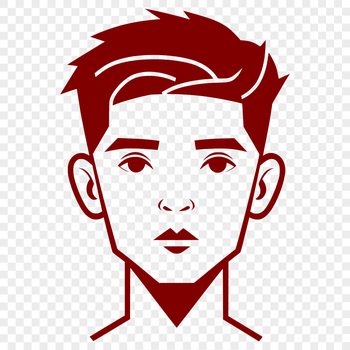 A young boy standing against a neutral background.