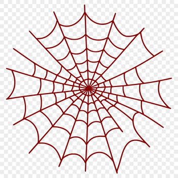 A high-resolution digital illustration of a spider web, created in SVG format.