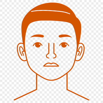 A young child in casual clothing, suitable for vector design or clip art.