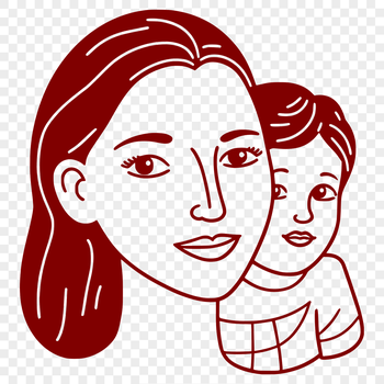 A single-line illustration of a woman suitable for vector art and design projects.