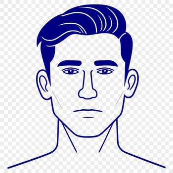 A male figure designed as vector art, suitable for various uses including Cricut and laser cutting projects.