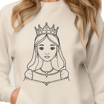 A princess silhouette designed as vector art.