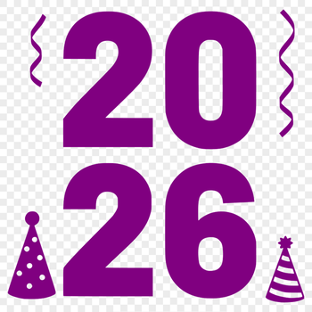 A digital illustration of the New Year, designed for vector art and commercial use.