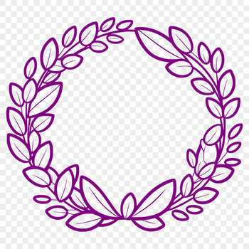 A decorative floral wreath designed as an SVG file, suitable for digital use.