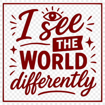 Neurodiversity quotes in a clean, vector font, suitable for cutting machines and laser engraving.