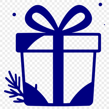 A decorative gift box illustration in vector format, suitable for commercial or personal use.