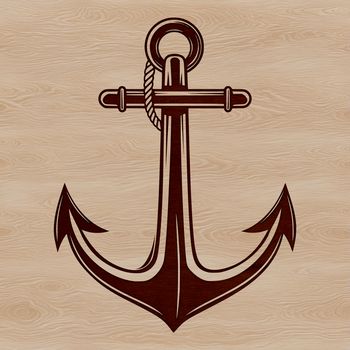 Anchor designs with rope details and hardware elements.