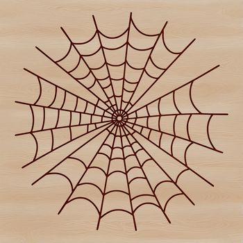 An intricately designed SVG graphic of a spider's intricate network of threads.