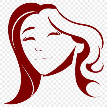An SVG vector graphic of a female figure suitable for various applications.