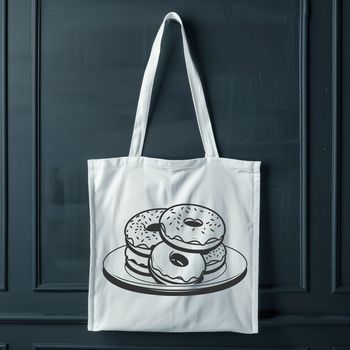 A stylized illustration of a donut, suitable for use in graphic design projects.